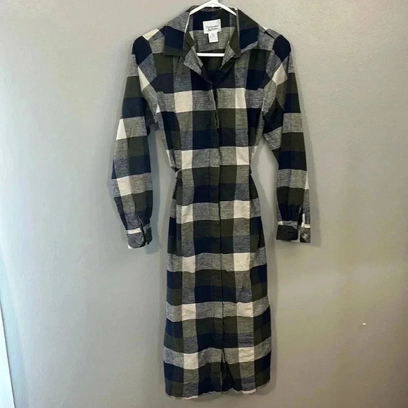 Maxi plaid dress - Picture 1 of 3